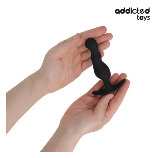 Lot de 3 plugs anaux progressifs en silicone médical Addicted Toys - tailles S M L - sex toy anal sécurisé