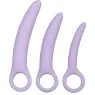 Set of 3 vaginal dilators in medical silicone by CALEXOTICS Dr Laura Berman, nude color, progressive sizes.