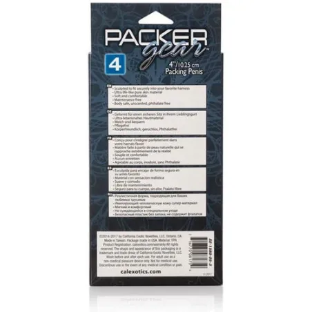 Realistic packer by CALEXOTICS in skin tone 12.75 cm with skin folds and textured scrotum in TPR