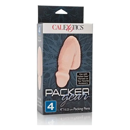 Realistic packer by CALEXOTICS in skin tone 12.75 cm with skin folds and textured scrotum in TPR