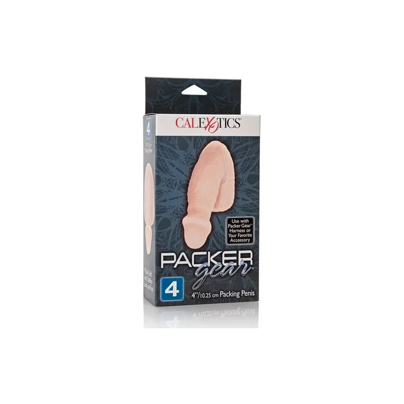 Realistic packer by CALEXOTICS in skin tone 12.75 cm with skin folds and textured scrotum in TPR