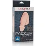 Realistischer Packer von CALEXOTICS in Hautfarbe 12,75 cm mit Hautfalten und strukturiertem Hodensack aus TPR