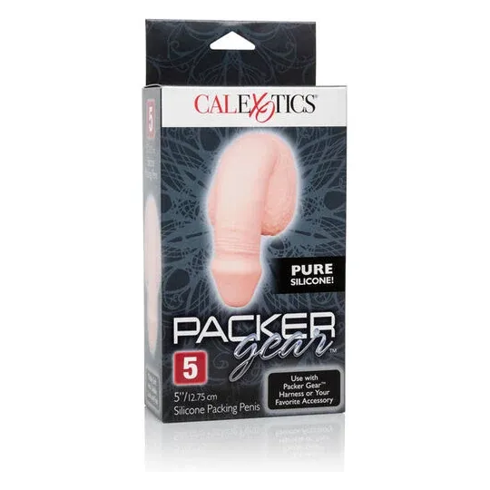 Weicher realistischer Silikon-Penispacker in Hautfarbe 12.75 cm, Calexotics, Harness-Basis
