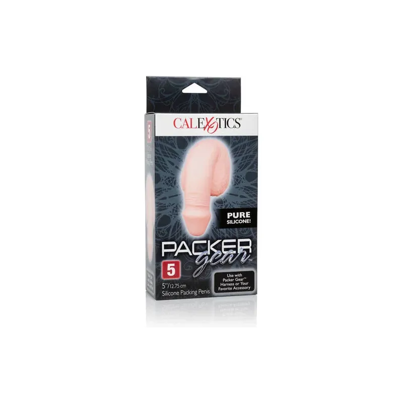 Weicher realistischer Silikon-Penispacker in Hautfarbe 12.75 cm, Calexotics, Harness-Basis