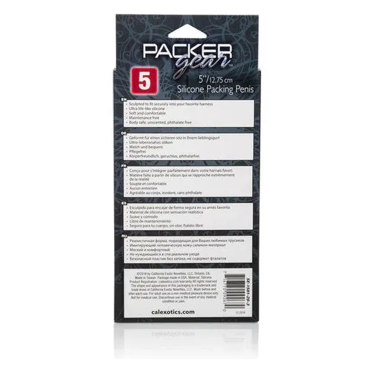 Weicher realistischer Silikon-Penispacker in Hautfarbe 12.75 cm, Calexotics, Harness-Basis