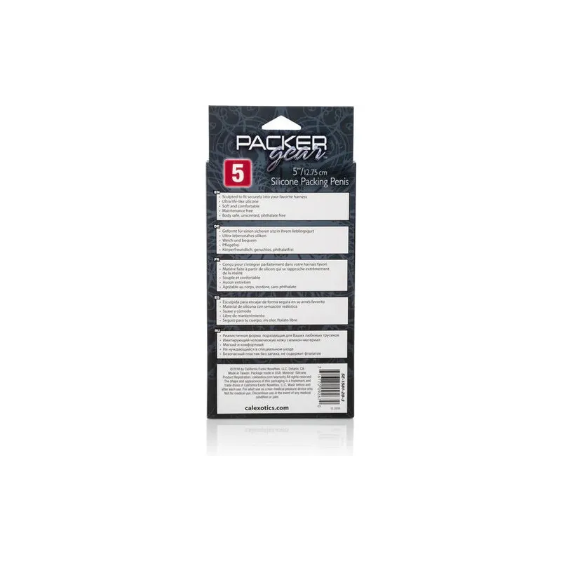 Weicher realistischer Silikon-Penispacker in Hautfarbe 12.75 cm, Calexotics, Harness-Basis