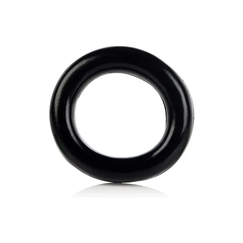 Ensemble de trois anneaux péniens en silicone souple Calexotics, diamètres 8cm, 7cm et 6cm.