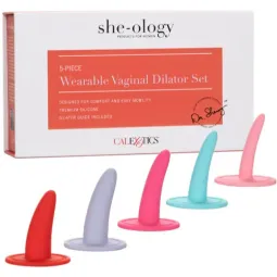 CALEXOTICS progressives Vaginaldilatator-Set aus Silikon, 5 Größen