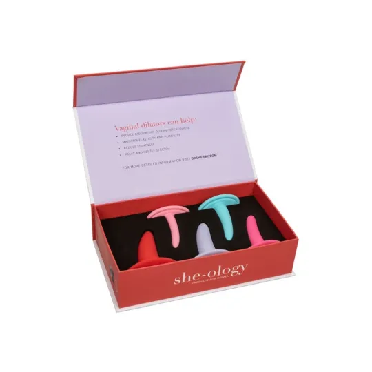 CALEXOTICS progressives Vaginaldilatator-Set aus Silikon, 5 Größen