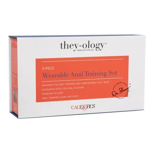Set d'entraînement anal progressif Calexotics 5 pièces en silicone lisse, tailles croissantes pour découverte anale progressive.