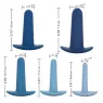 Set d'entraînement anal progressif Calexotics 5 pièces en silicone lisse, tailles croissantes pour découverte anale progressive.