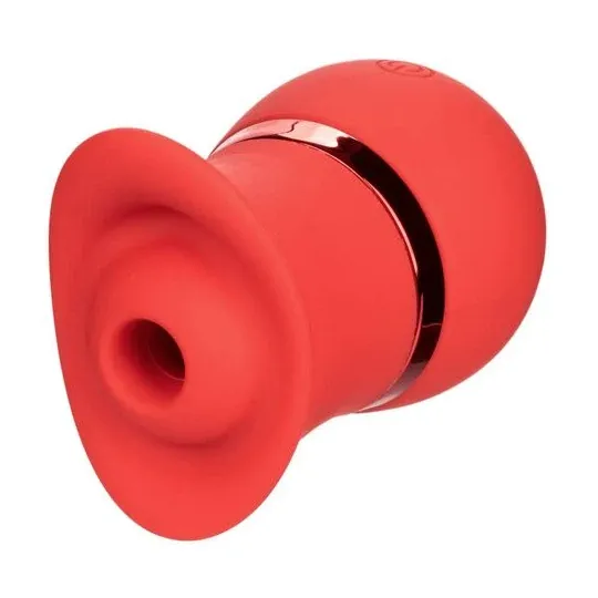 Calexotics French Kiss Suck & Play Vibrator und Saugstimulator aus weichem Silikon, wiederaufladbar, 24 Funktionen für doppelte 