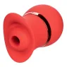 Vibrador y estimulador de succión Calexotics French Kiss Suck & Play en silicona suave, recargable, 24 funciones de placer dual.