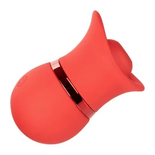 Calexotics French Kiss Suck & Play vibrator and suction stimulator in soft silicone, rechargeable, dual pleasure with 24 functio