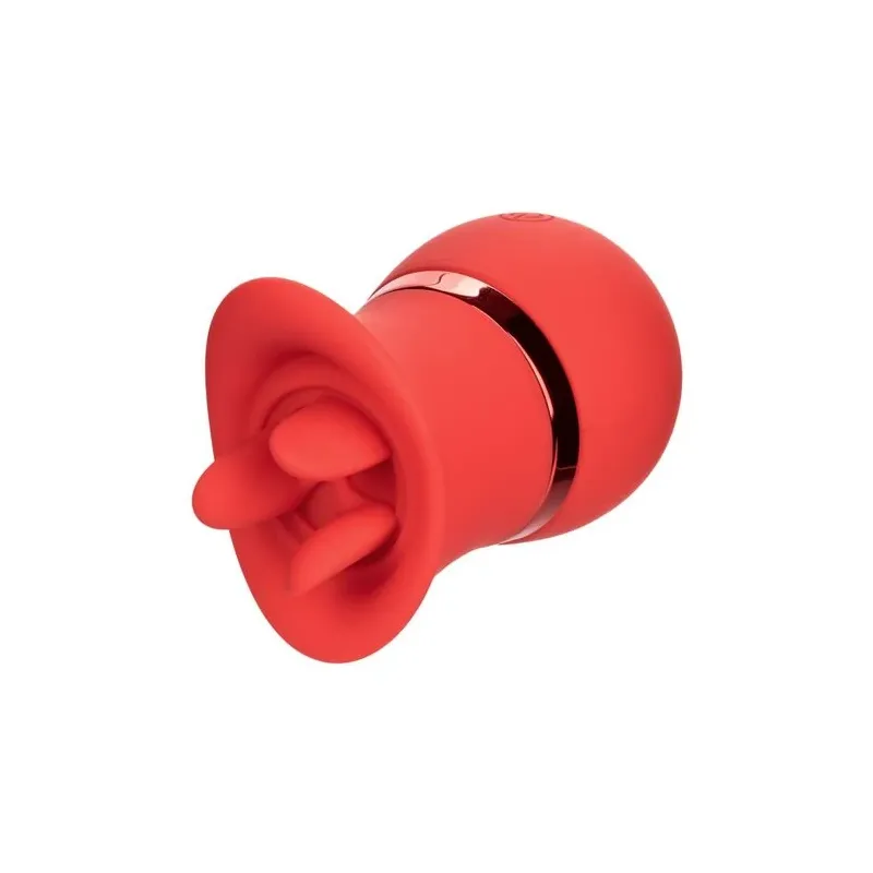 Calexotics French Kiss Suck & Play vibrator and suction stimulator in soft silicone, rechargeable, dual pleasure with 24 functio