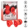 Calexotics French Kiss Suck & Play Vibrator und Saugstimulator aus weichem Silikon, wiederaufladbar, 24 Funktionen für doppelte 