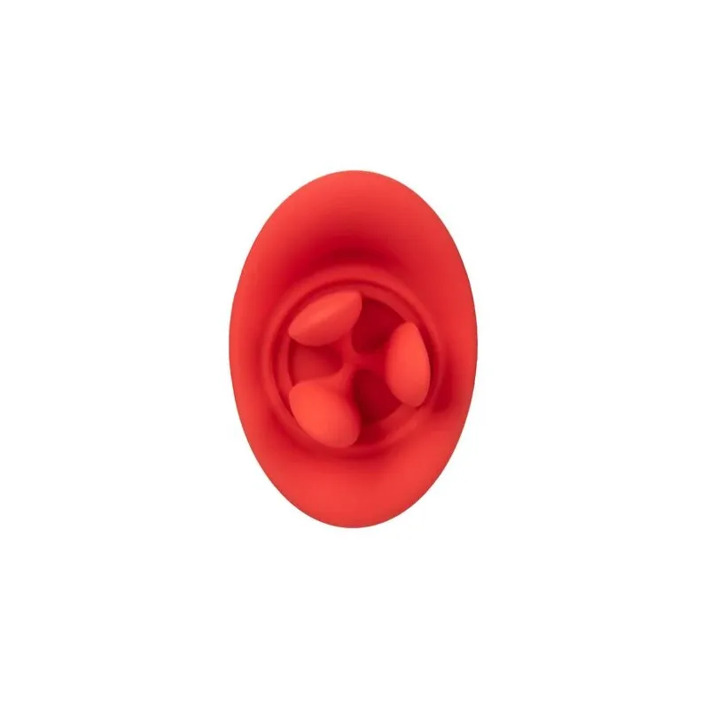 Vibreur et stimulateur à succion Calexotics French Kiss Suck & Play en silicone rose, rechargeable USB, 24 fonctions de plaisir.