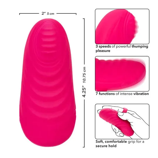 Calexotics Envy tragbarer Vibrationsmassager mit Kugel in Pink – Gesamtansicht