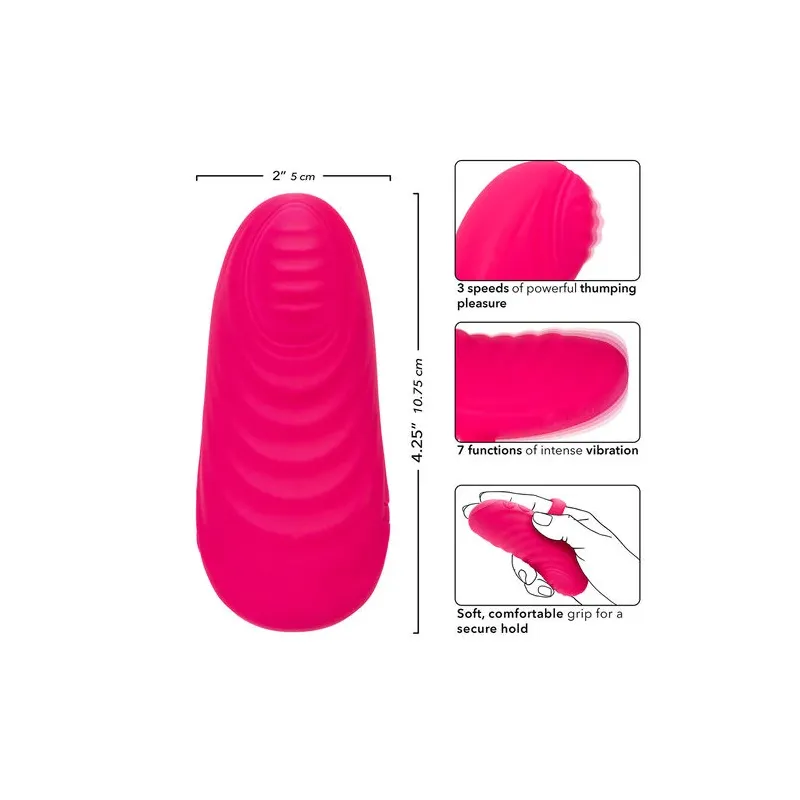 Calexotics Envy tragbarer Vibrationsmassager mit Kugel in Pink – Gesamtansicht