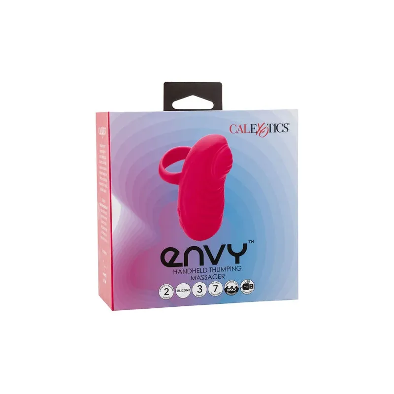 Calexotics Envy tragbarer Vibrationsmassager mit Kugel in Pink – Gesamtansicht