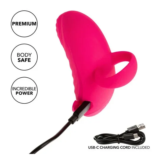 Calexotics Envy tragbarer Vibrationsmassager mit Kugel in Pink – Gesamtansicht