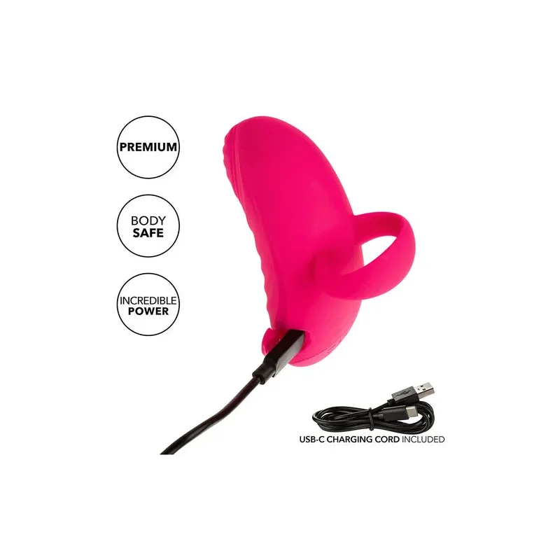 Calexotics Envy tragbarer Vibrationsmassager mit Kugel in Pink – Gesamtansicht