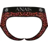 Herren Slip mit offenem Po ANAIS MEN JOCK aus roter Mikrofaser mit Tribal-Print - Größe XL