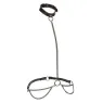 Collare pettorina catena trasformabile CALEXOTICS pelle nera velluto interno fibbia regolabile accessorio BDSM
