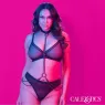CALEXOTICS Euphoria collare cavezza guinzaglio trasformabile grande velluto pelle vegana nero