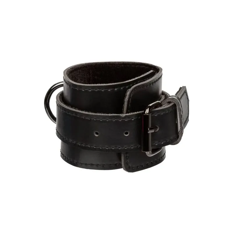 Corbata de cerdo ajustable CalExotics con interior de terciopelo y cuero vegano
