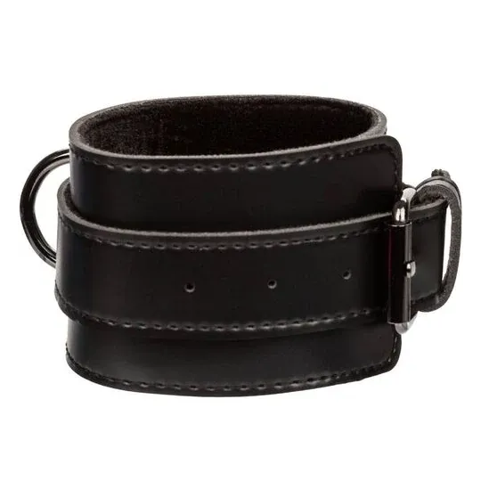 Corbata de cerdo ajustable CalExotics con interior de terciopelo y cuero vegano