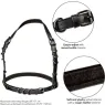 CalExotics Euphoria imbracatura collare taglia grande nero con fibbia regolabile e interno velluto.