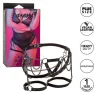 Harnais de cuisse multichaînes premium grande taille CALEXOTICS, cuir végétalien noir, boucles réglables", "en": "CALEXOTICS pre