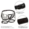 Harnais de cuisse multichaînes premium grande taille CALEXOTICS, cuir végétalien noir, boucles réglables", "en": "CALEXOTICS pre