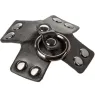 Cache-tétons adhésifs noirs CalExotics Euphoria avec joints toriques et rivets métalliques, réutilisables.