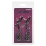 Pinzas para pezones ajustables Calexotics Euphoria cadena doble plateada 14,5 cm vista frontal" }, { "id_image": 10176, "fr": "P