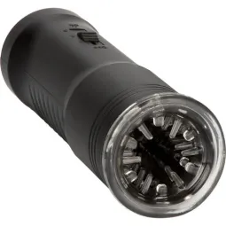 Masturbatore rotante elettrico Calexotics con telecomando luminoso e manicotto nero rimovibile