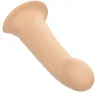 Extension pénienne silicone 5 cm CalExotics avec harnais peau claire – accessoire intime allongeant le pénis pour sensations pro