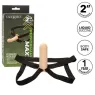 Penisextension aus Silikon 5 cm von CalExotics mit hellhautfarbenem Harness – Verlängerung für intensivere Empfindungen