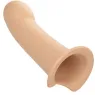 Extensión de pene de silicona 5 cm CalExotics con arnés color piel clara – alargador íntimo para mayor placer
