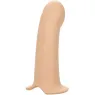 Estensione del pene in silicone 5 cm CalExotics con imbracatura color pelle chiara – accessorio intimo per allungamento