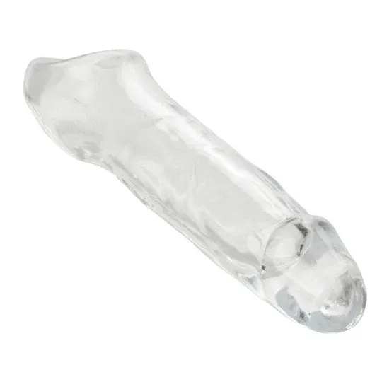 CalExotics Performance Maxx Clear 5.5 transparente Penisverlängerung, Übersichtsbild, verlängert und verdickt diskret.