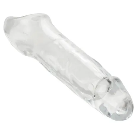 CalExotics Performance Maxx Clear 5.5 transparente Penisverlängerung, Übersichtsbild, verlängert und verdickt diskret.