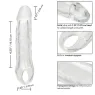 CalExotics Performance Maxx Clear 5.5 transparente Penisverlängerung, Übersichtsbild, verlängert und verdickt diskret.