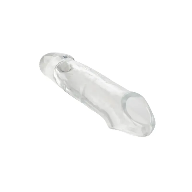 CalExotics Performance Maxx Clear 5.5 transparente Penisverlängerung, Übersichtsbild, verlängert und verdickt diskret.