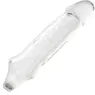 Transparenter Penisverlängerer CalExotics Performance Maxx Clear 6,5 Zoll aus weichem Silikon mit realistischem Kopf und Hodenri