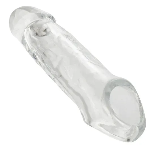 CalExotics Performance Maxx Clear durchsichtige Penisextension, hohl mit ultraweichem Kopf 5 cm.