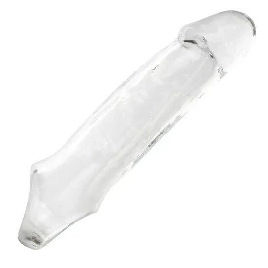 CalExotics Performance Maxx Clear durchsichtige Penisextension, hohl mit ultraweichem Kopf 5 cm.