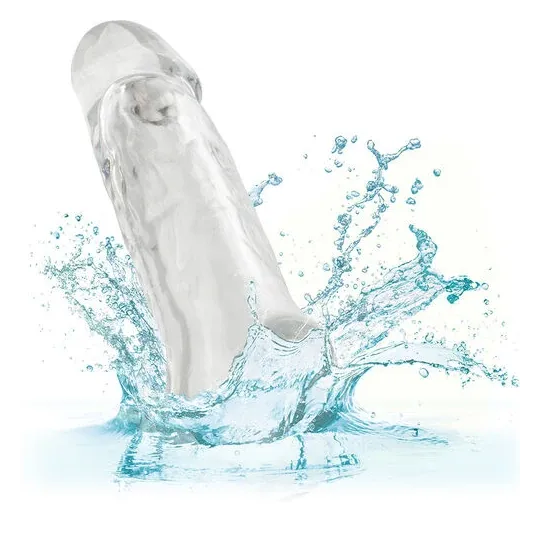 CalExotics Performance Maxx Clear durchsichtige Penisextension, hohl mit ultraweichem Kopf 5 cm.