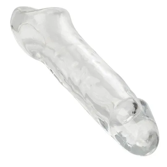 CalExotics Performance Maxx Clear durchsichtige Penisextension, hohl mit ultraweichem Kopf 5 cm.